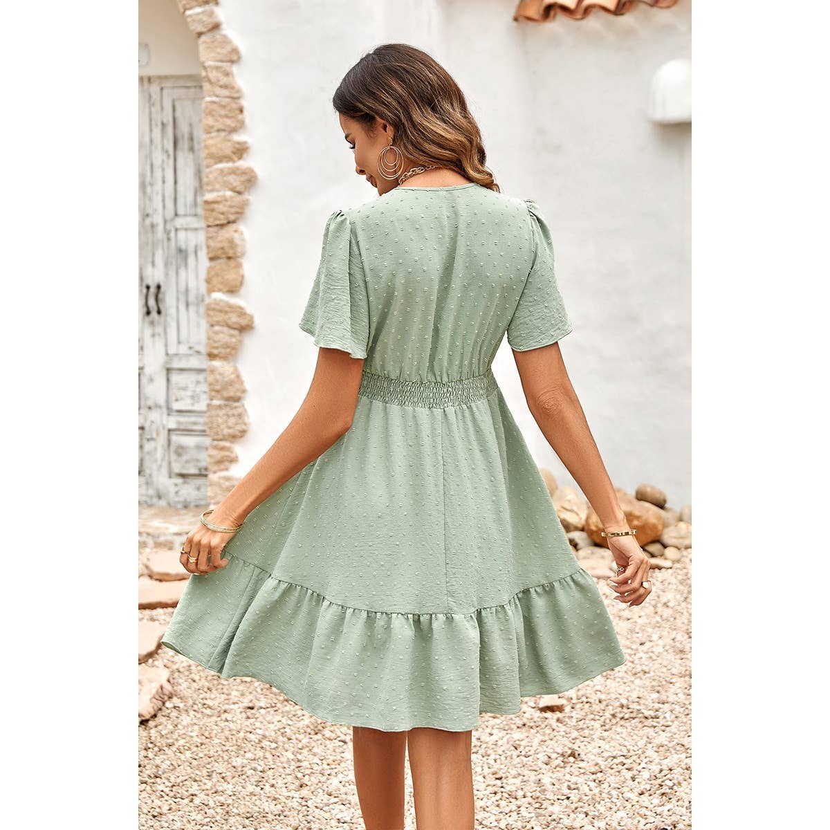 Harlie Swiss Dot Dress