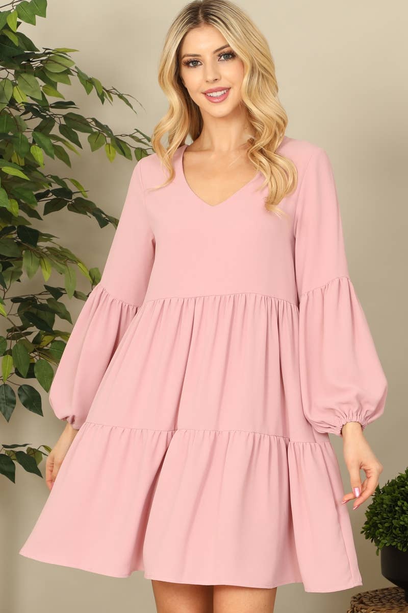 Brandy Babydoll Tiered Dress