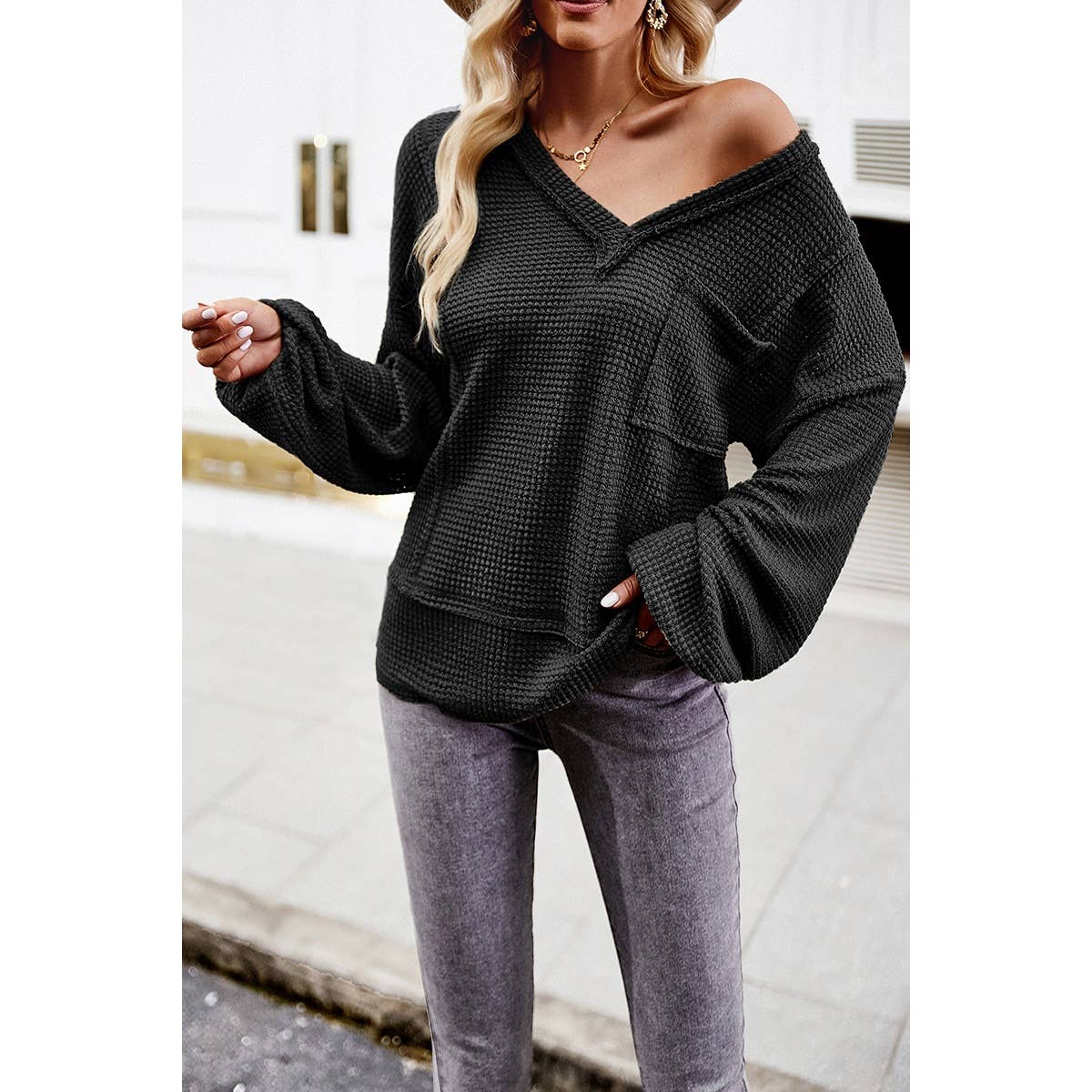 Vicki Batwing Sleeve Pullover