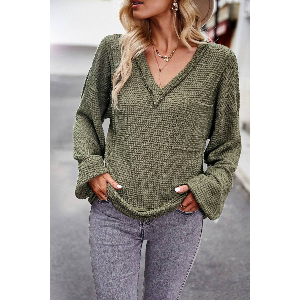 Vicki Batwing Sleeve Pullover