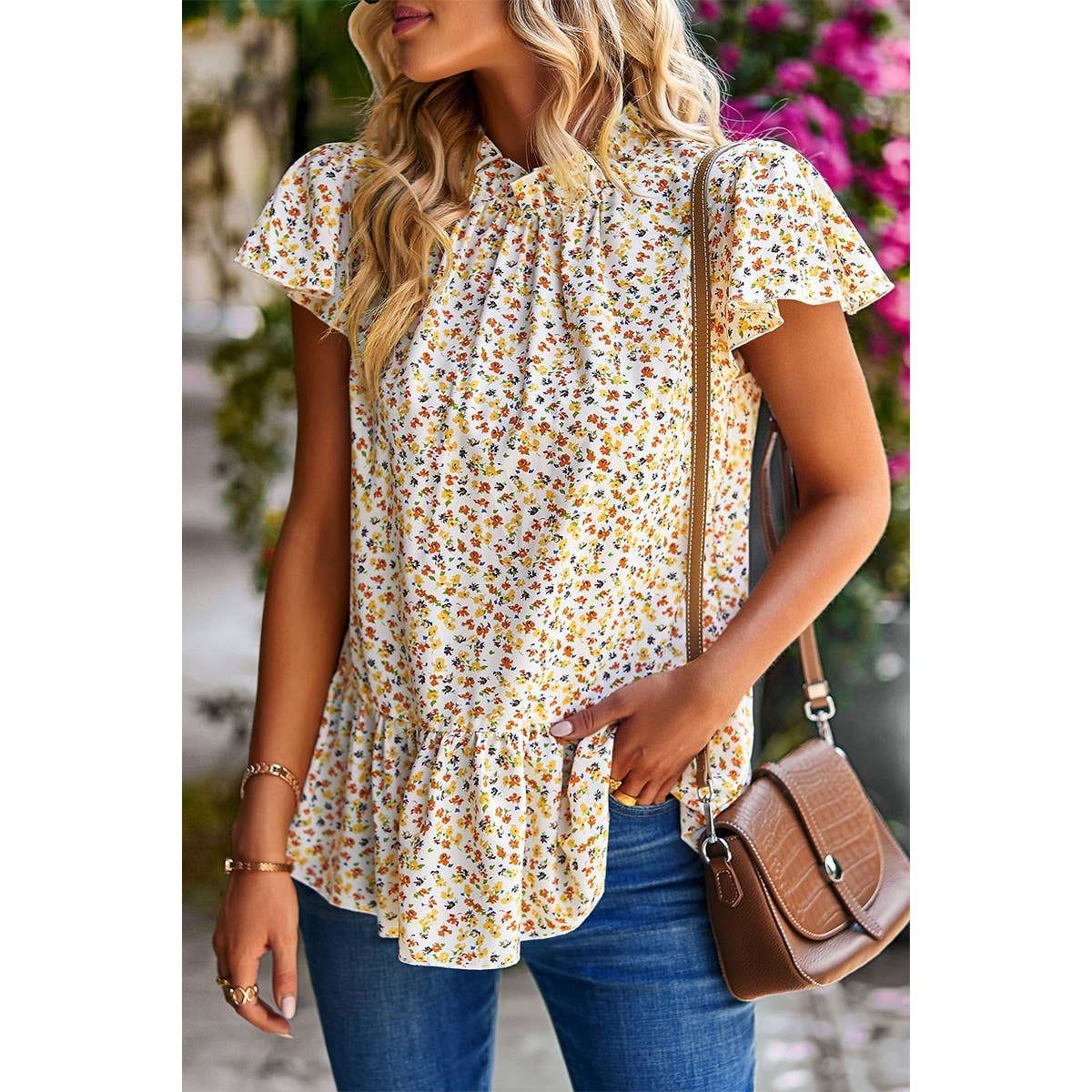 Jean Ruffle Shirt