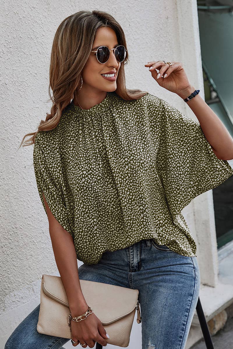 Taylor Cape Short Sleeve Loose Top
