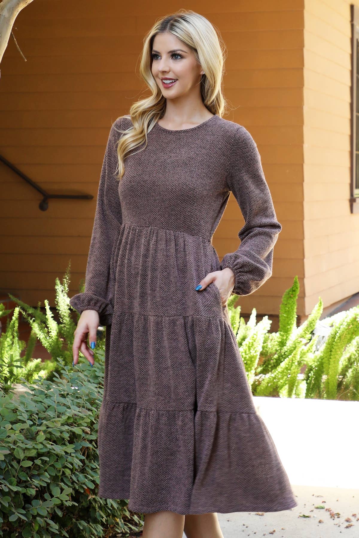 Susan Knit Tiered Dress