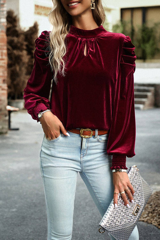 Christi Velvet Blouse