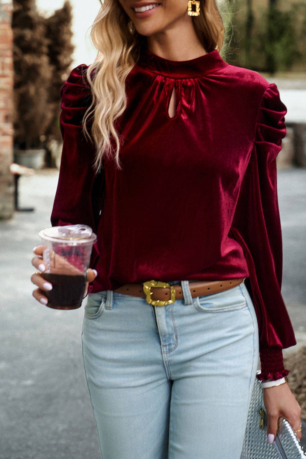 Christi Velvet Blouse