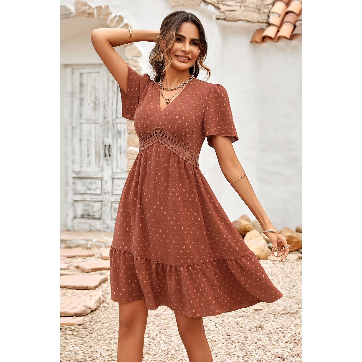 Harlie Swiss Dot Dress