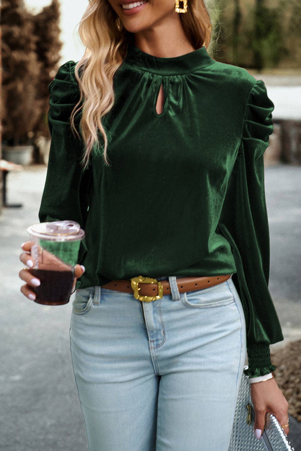 Christi Velvet Blouse