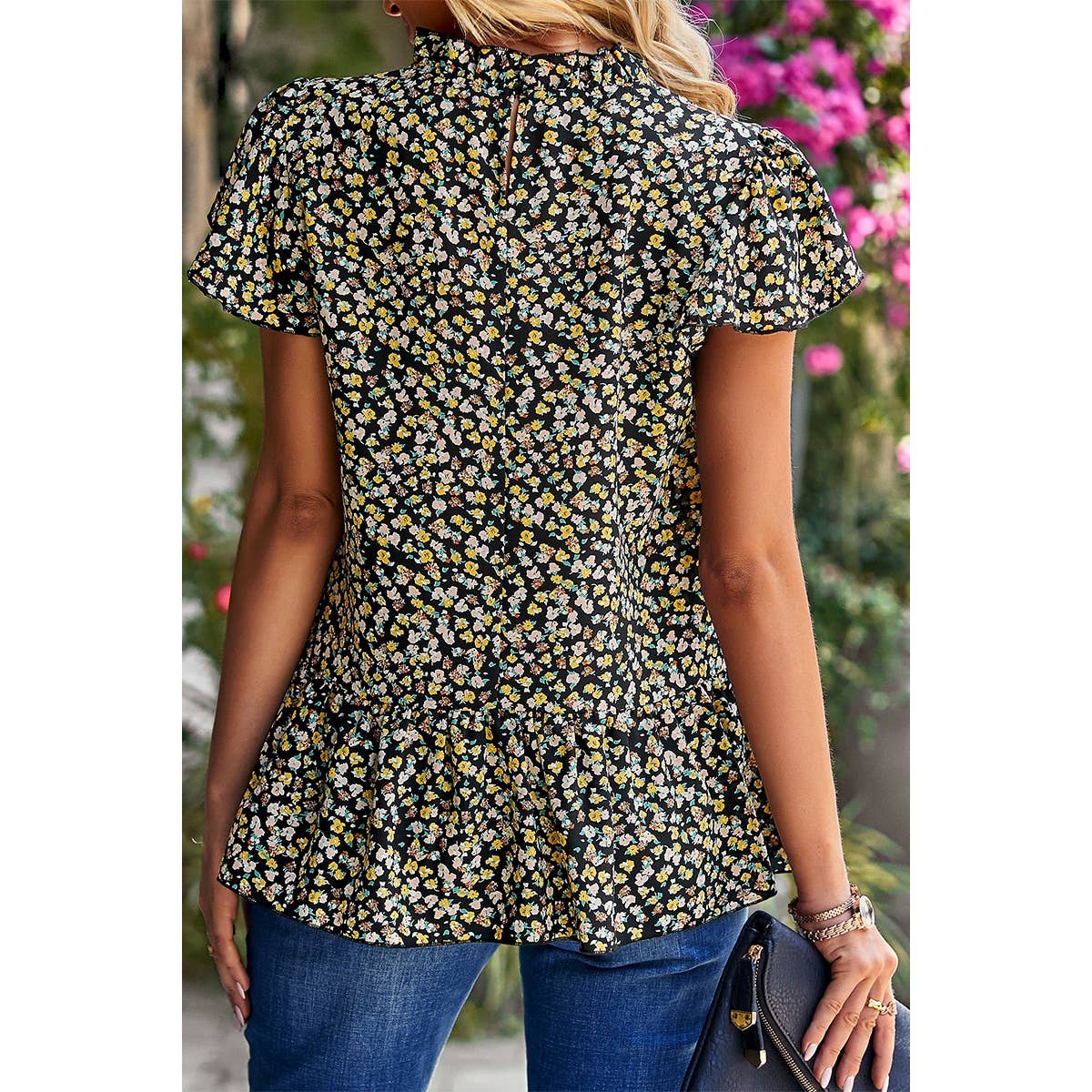 Jean Ruffle Shirt