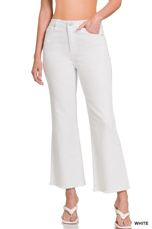 Zenana cropped bootcut denim