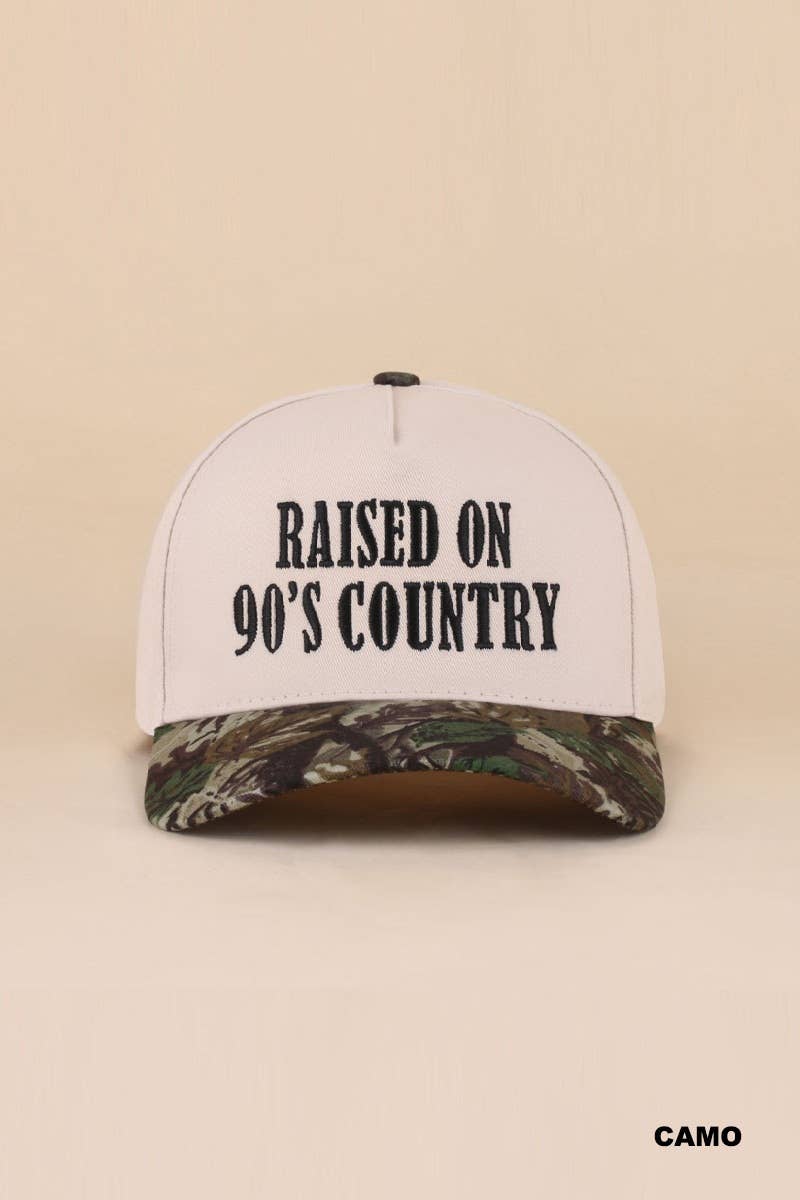 Raised On 90's Country Two Tone Snapback Hat