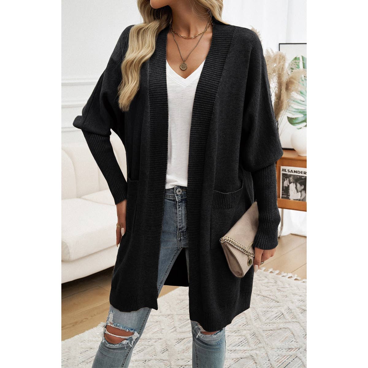 Hannah Bishop Sleeves Pockets Cardigan