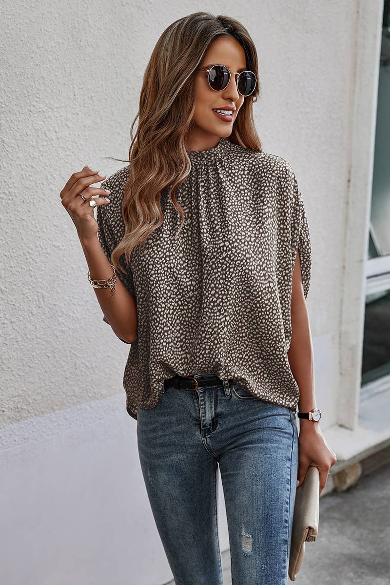 Taylor Cape Short Sleeve Loose Top
