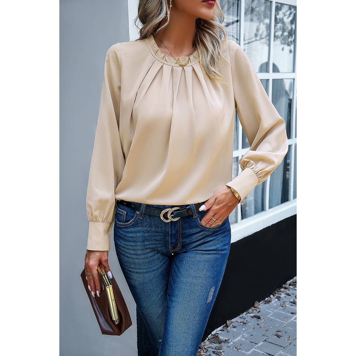 Jaime Elegant Ruffle Blouse