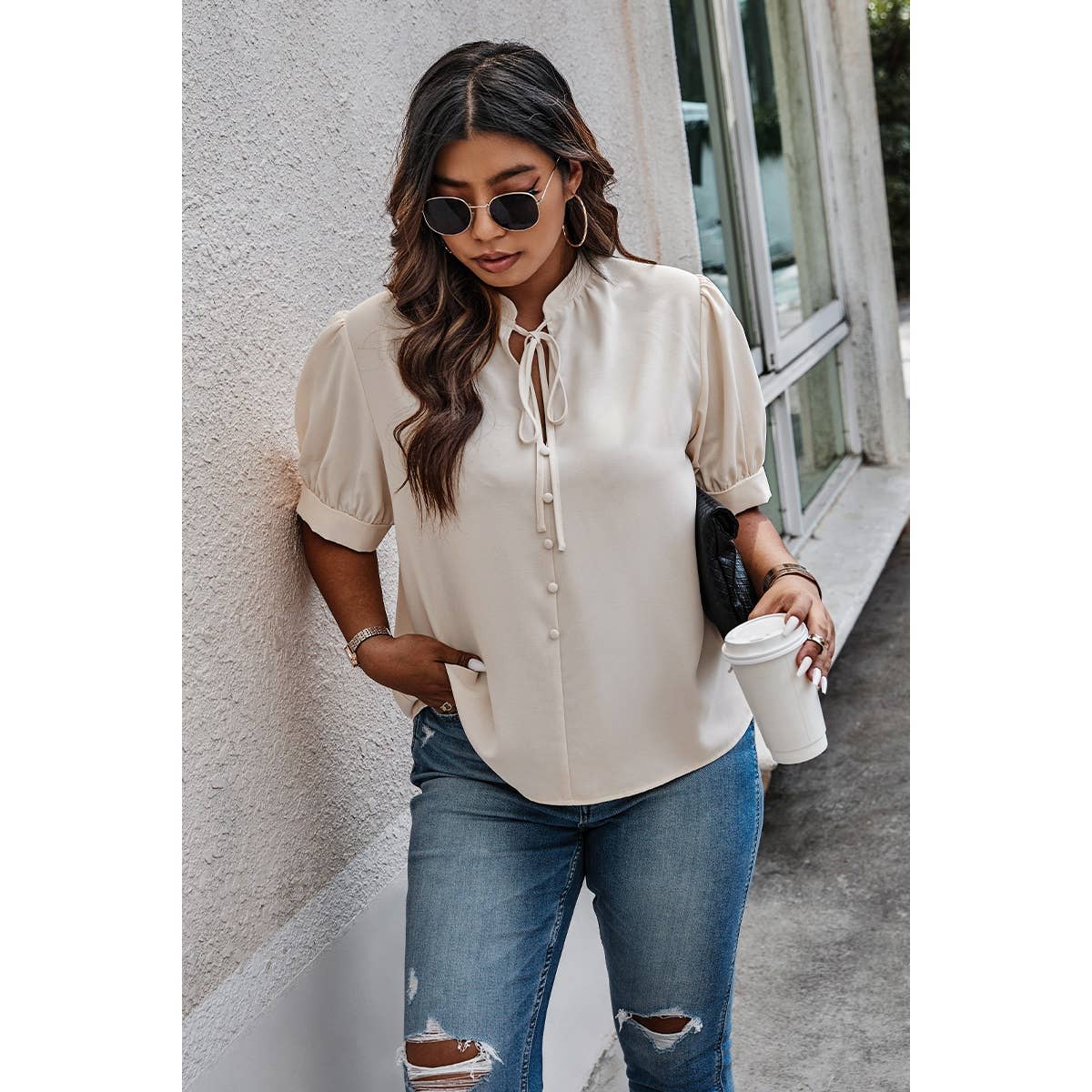 Tracy Button Top