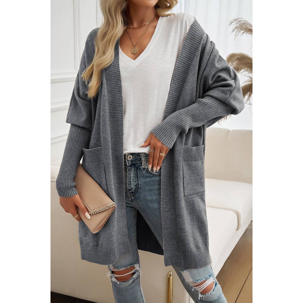 Hannah Bishop Sleeves Pockets Cardigan