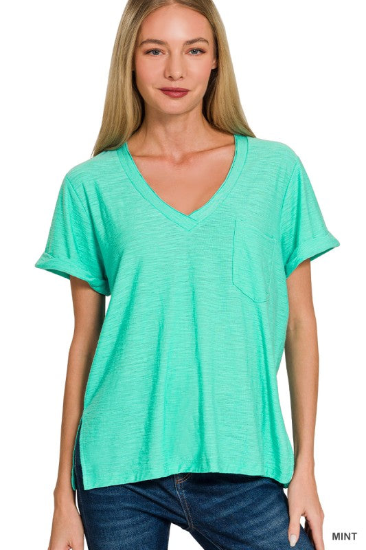 Zenana V Neck Tee