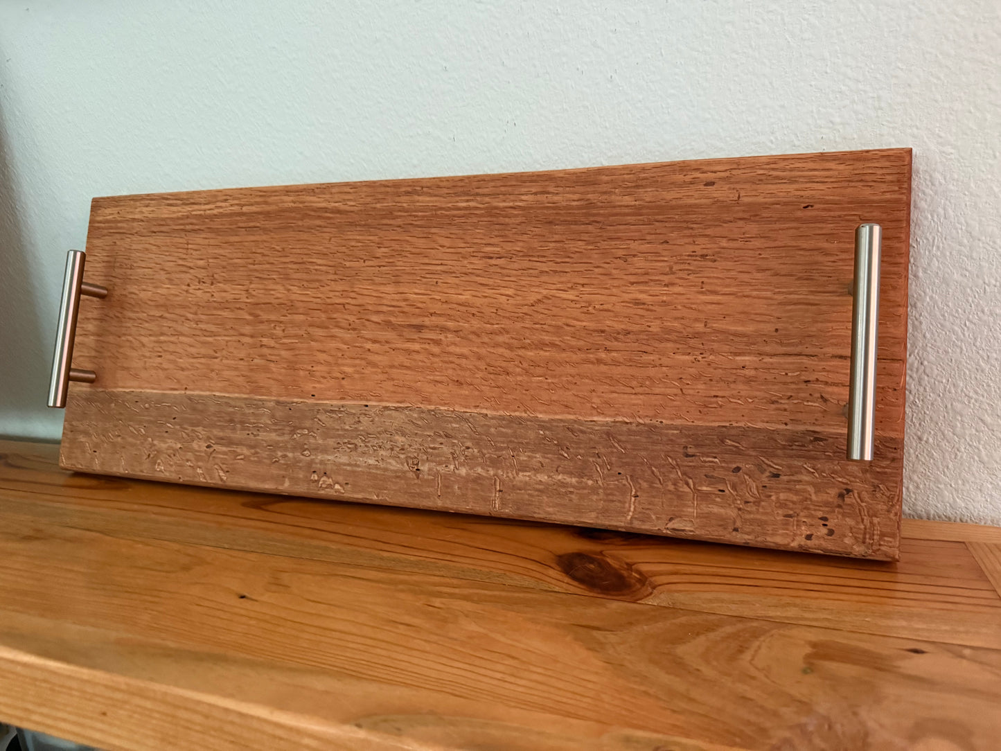 Handmade oak charcuterie tray