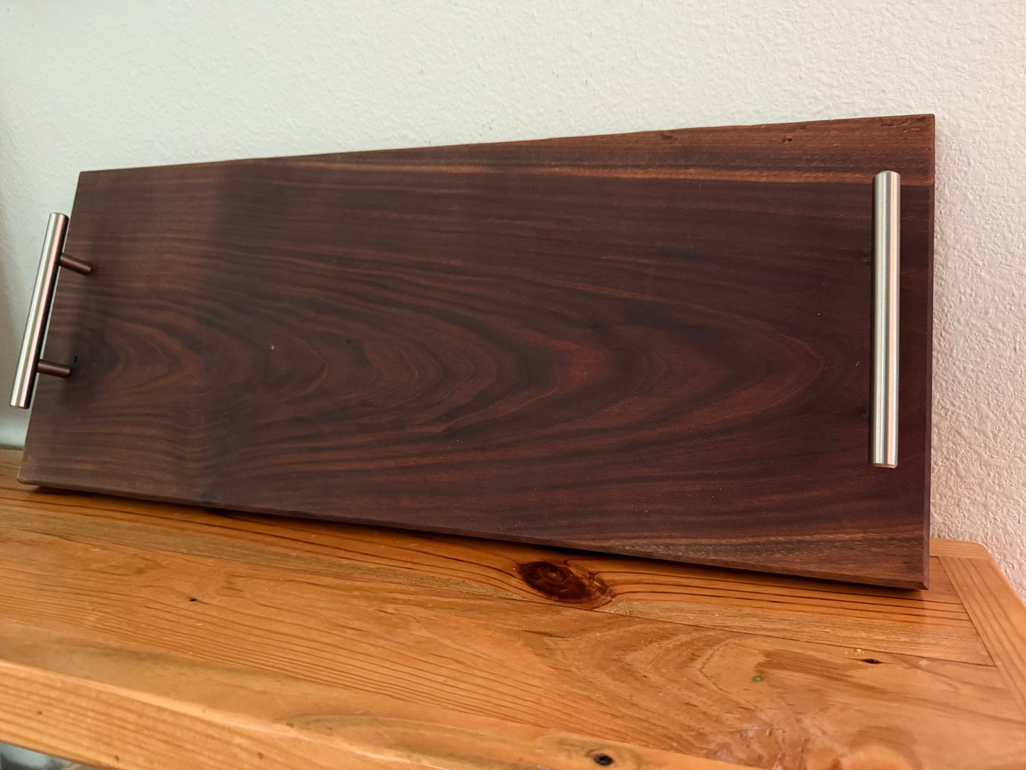 Handmade walnut charcuterie tray