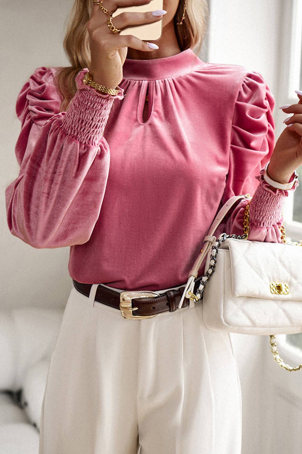 Christi Velvet Blouse