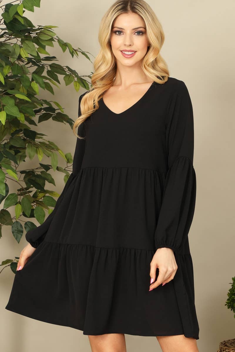 Brandy Babydoll Tiered Dress
