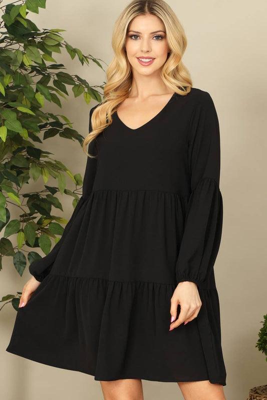 Brandy Babydoll Tiered Dress