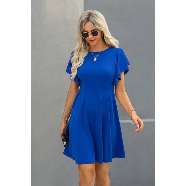 Misty Butterfly Sleeve Dress