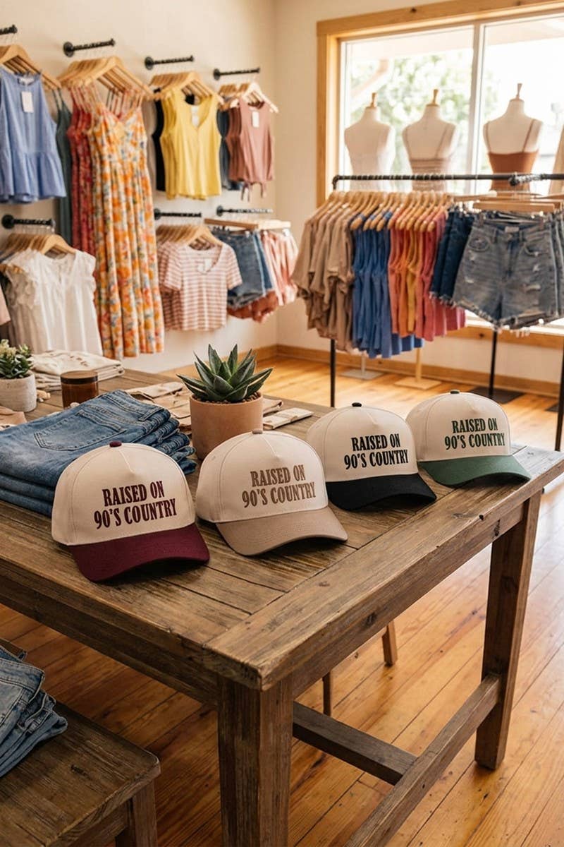 Raised On 90's Country Two Tone Snapback Hat