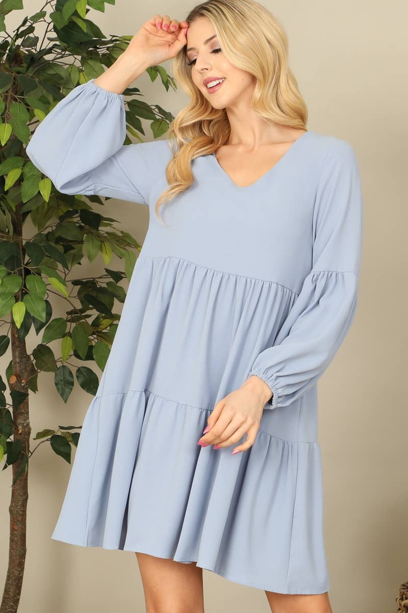 Brandy Babydoll Tiered Dress