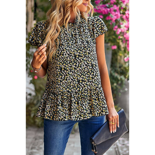 Jean Ruffle Shirt
