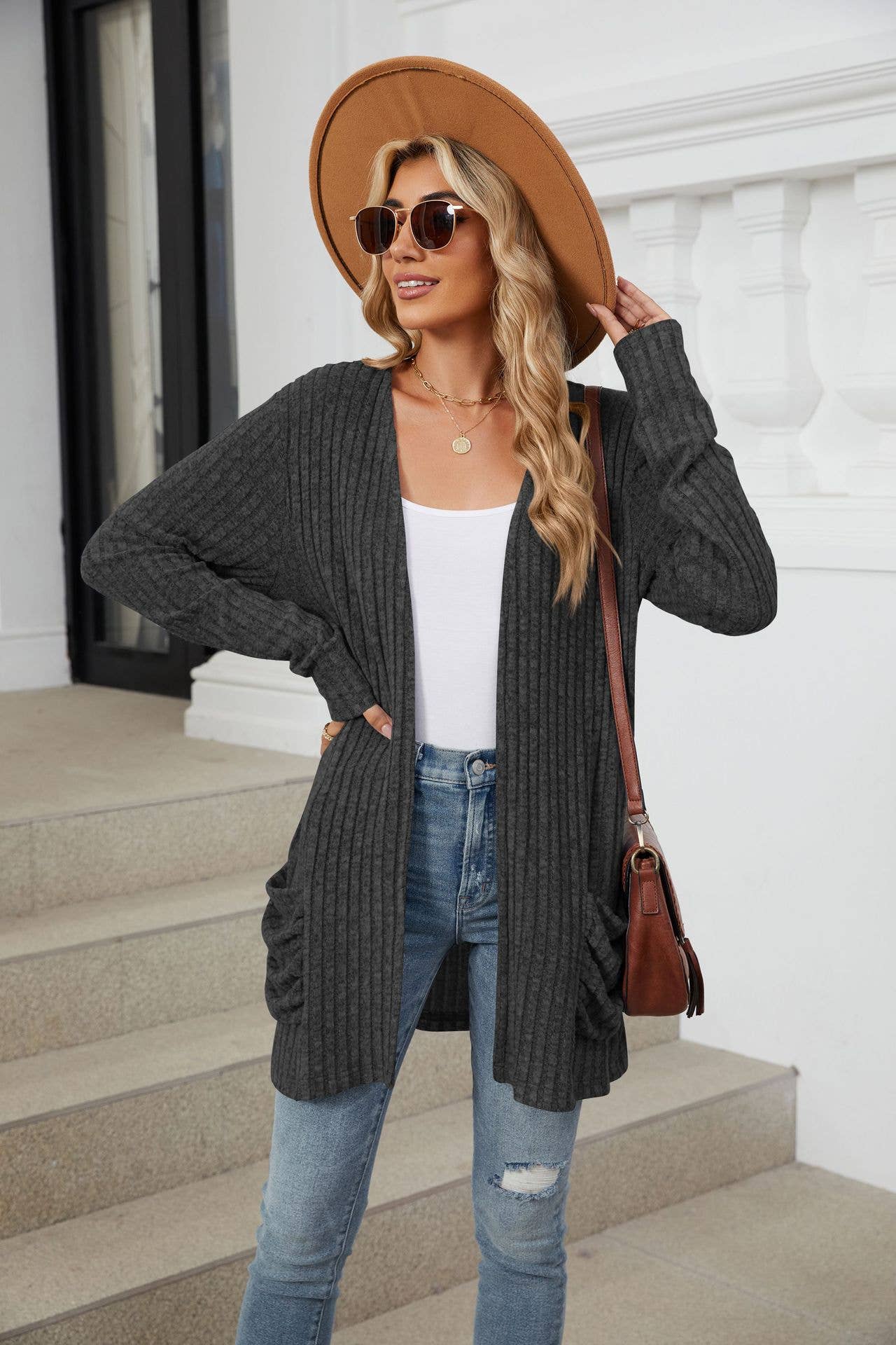 Megan Open Front Cardigan