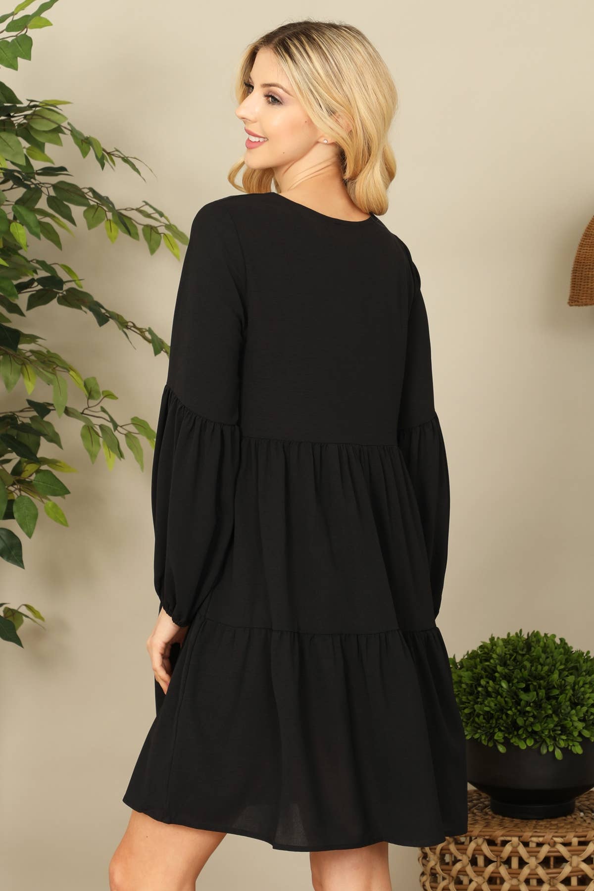 Brandy Babydoll Tiered Dress