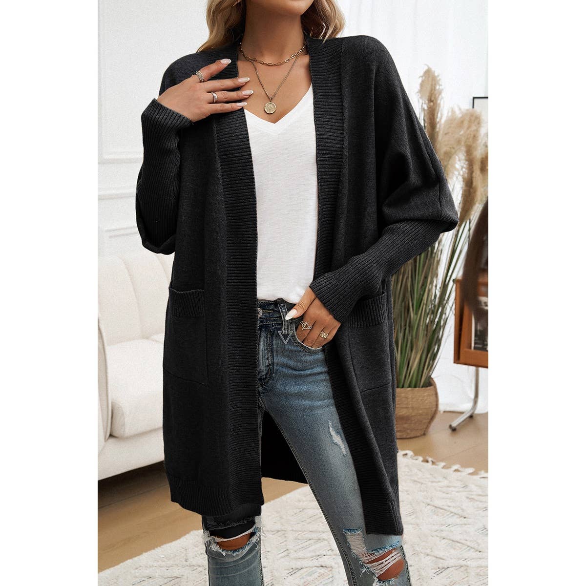 Hannah Bishop Sleeves Pockets Cardigan