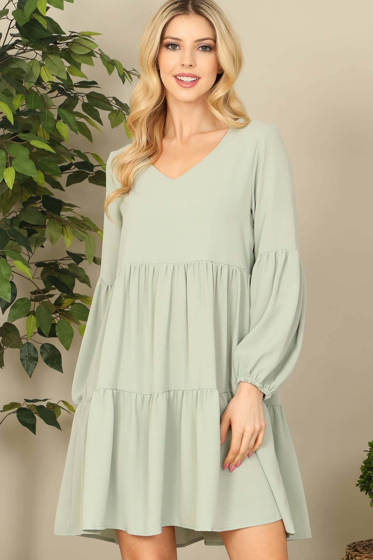 Brandy Babydoll Tiered Dress